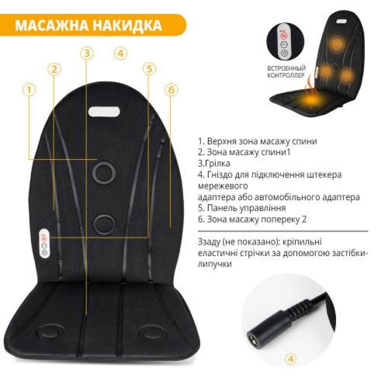 Масажна накидка Inspire 081MC 12W Black