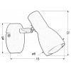 Бра Candellux Picardo 8x12 см Жовтий (91-52391)