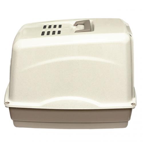 Закритий туалет для котів з ручкою та фільтром Vicky GeorPlast 54x39x39 см 10582 Закритий туалет для котів з ручкою та фільтром Vicky GeorPlast 54x39x39 см 10582