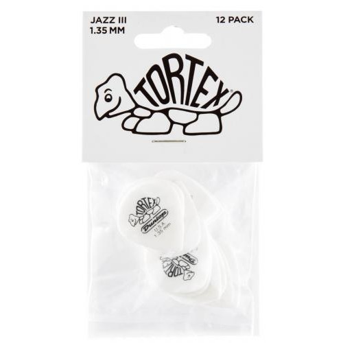 Медіатори Dunlop 478P1.35 Tortex White Jazz III Player's Pack 1.35 mm (12 шт.) Медіатори Dunlop 478P1.35 Tortex White Jazz III Player's Pack 1.35 mm (12 шт.)