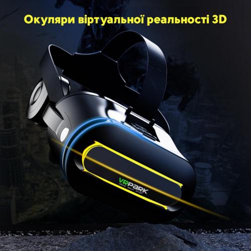 VR Окуляри віртуальної реальності для смартфонів з джостиком Inspire VR Park Terios T3 Black