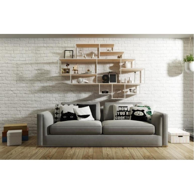 Навісна - настінна полиця у стилі Loft NS-1045 1220x1810x280 мм Черный