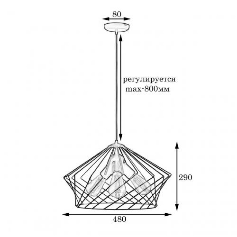 Підвіс лофт MSK Electric Camelia білий на три лампи NL 3329-3 W
