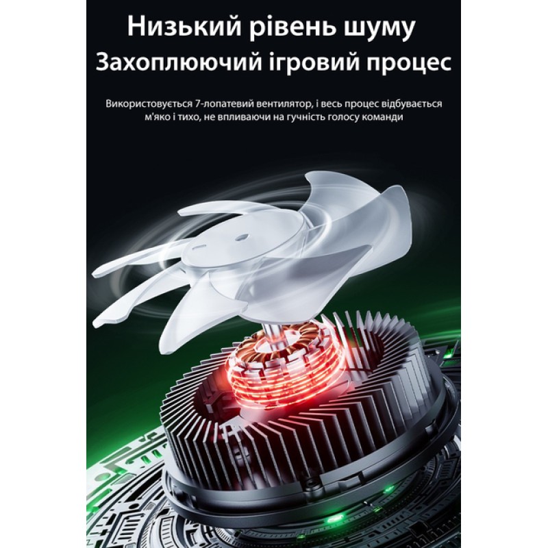 Магнітний напівпровідниковий радіатор-вентилятор активне охолодження Plextone EX1 PRO та напальчники MEMO pro