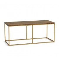 Кавовий журнальний столик у стилі Loft NS-694 450x1000x400 мм Золотой