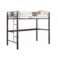 Двоярусне ліжко в стилі Loft NS-224 1830x2000x1000 мм Черный Двоярусне ліжко в стилі Loft NS-224 1830x2000x1000 мм Черный