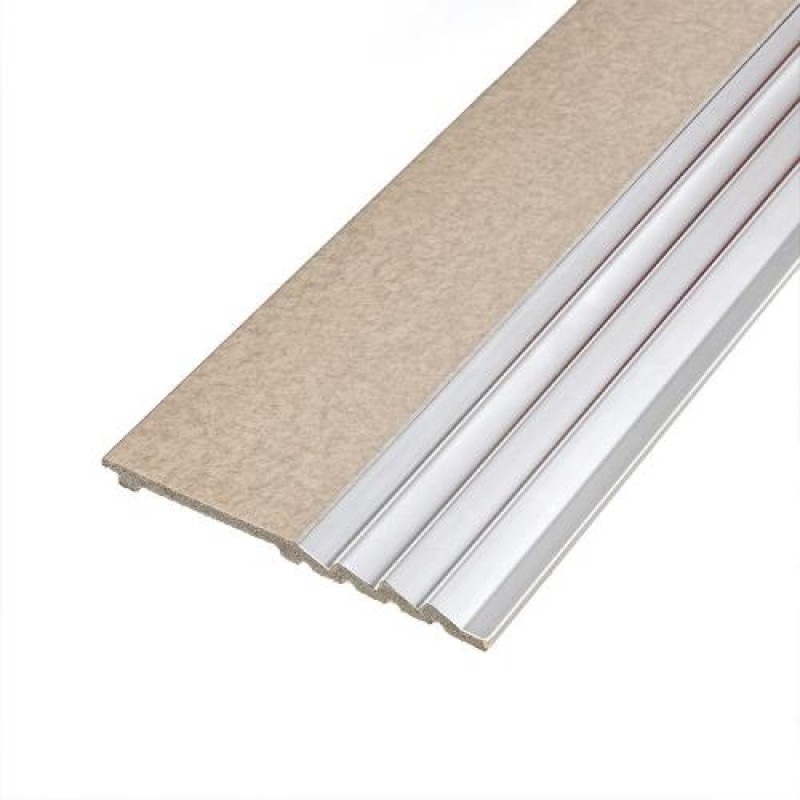 Декоративна стінова рейка Sticker Wall PS 2900x160x11 мм Бежевий (SW-00002150)