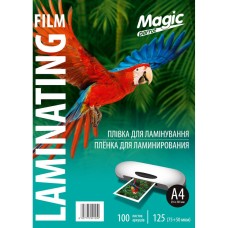 Плівка для ламінування Magic А4 глянець товщина 125 мкм 216х303 мм Прозорий 100 шт