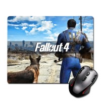 Ігрова поверхня Одинокий Мандрівець і Бойовий Пес Фаллаут Fallout 300 х 250 мм (821963)