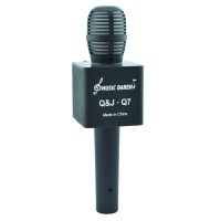 Караоке - мікрофон з динаміком Q&J Q7-3 Black (hub_np2_0982)