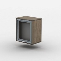 Полиця навісна Тиса Мебель ПН-10 Венге 400x300x450 мм Полиця навісна Тиса Мебель ПН-10 Венге 400x300x450 мм