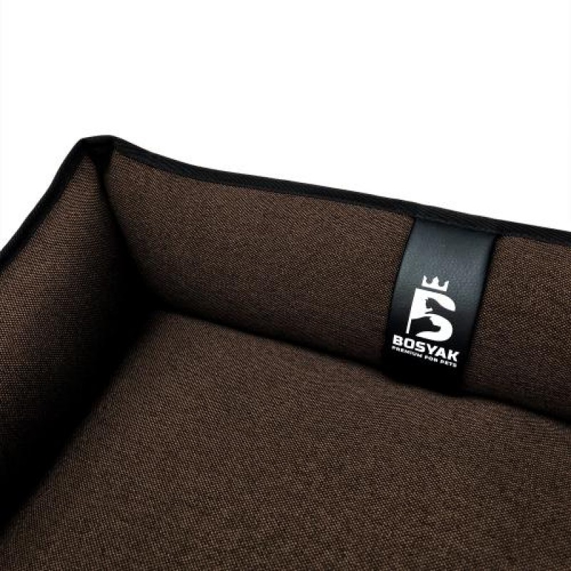 Лежак ліжко для собак та котів EGO Bosyak Waterproof S 65x55 Коричневий (спальне місце для собак та котів)
