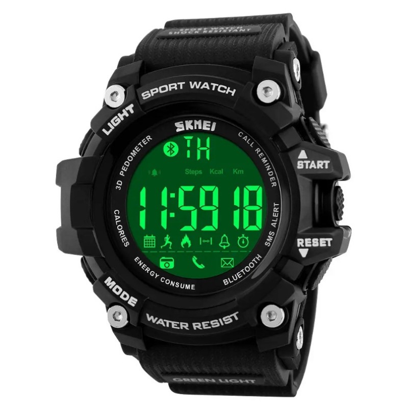 Спортивний годинник з Bluetooth Skmei 1227 Black