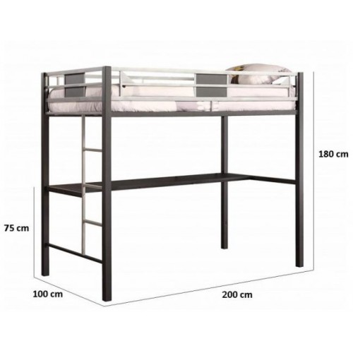 Ліжко двоярусне GoodsMetall в стилі LOFT К12 Ліжко двоярусне GoodsMetall в стилі LOFT К12