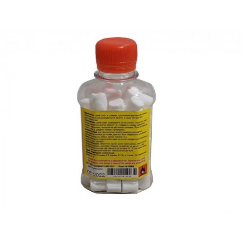 Сухе пальне в колбі VI Сухий спирт у баночці в гранулах 60 таблеток в упаковці (5668) Сухе пальне в колбі VI Сухий спирт у баночці в гранулах 60 таблеток в упаковці (5668)