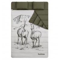 Спальний мішок двомісний з подушками Naturehike NH21MSD06 215x145 см Зелений (2236263149)