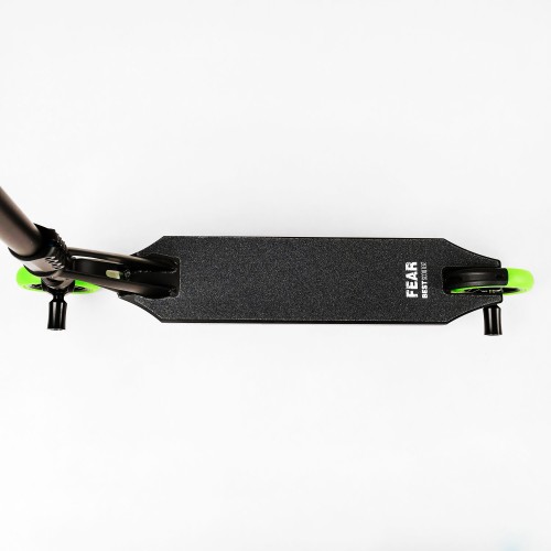 Самокат трюковий Best Scooter FEAR SCS система пеги алюмінієвий диск та дека колеса PU 100 кг Black and green (112902)