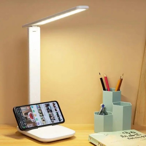 Настільна лампа Light LED L02 сенсорне керування з акумулятором 3 режими світла USB 5 V 10 W 6000 K Білий (SH0000137)