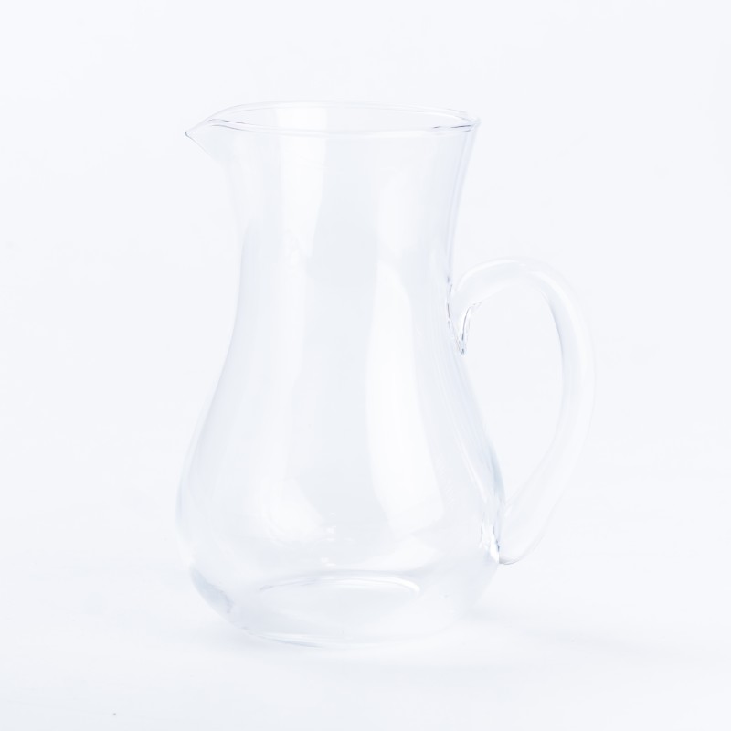 Глечик TS Kitchen Cali з товстого скла фігурний 1.2 л прозорий (HP575)