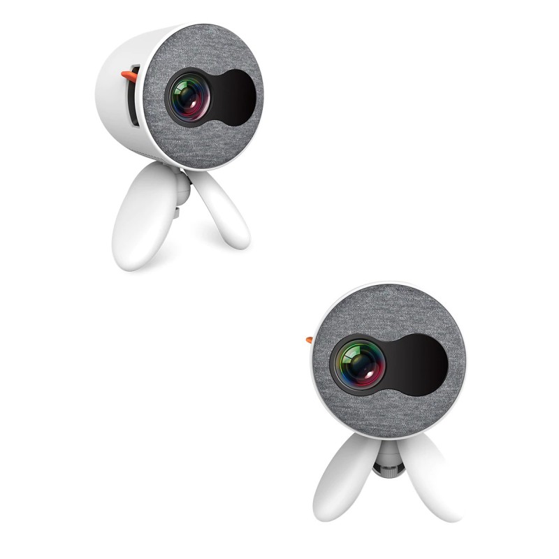 Міні відео-проектор світлодіодний з динаміком YG220 з регульованою підставкою триноги та підтримкою 1080P Білий