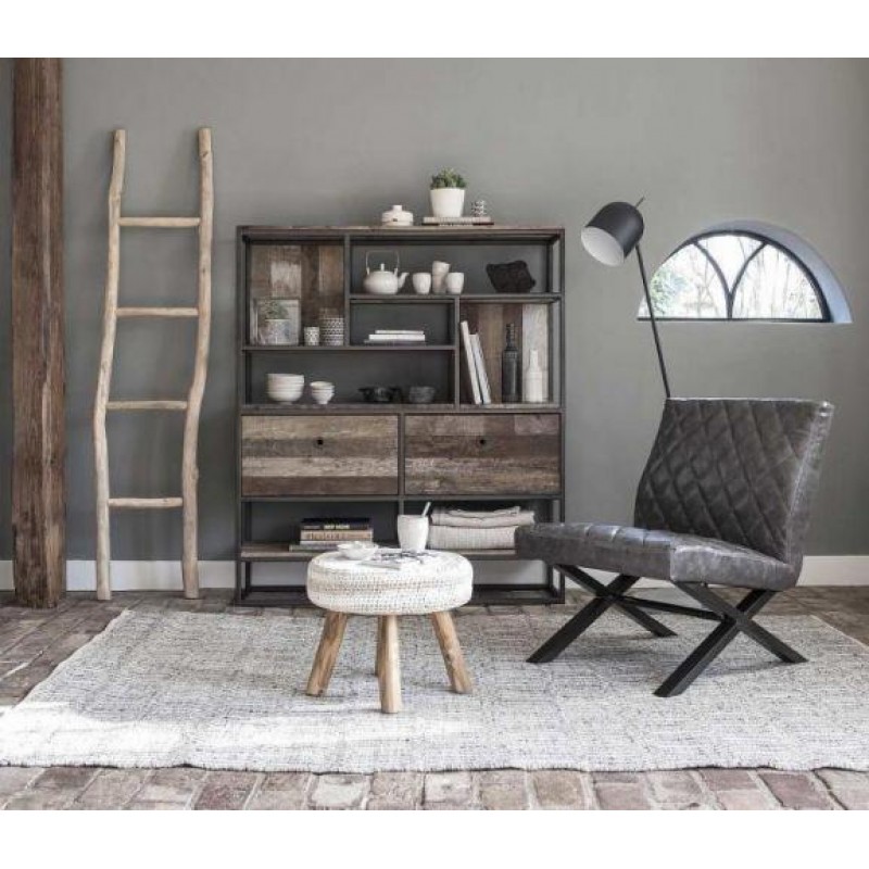 Стелаж для речей у стилі Loft NS-1605 1430x1200x350 мм Черный