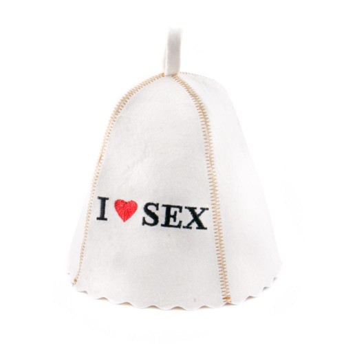 Банна шапка Luxyart I love sex Білий (LA-212) в інтернет супермаркеті PbayMarket!