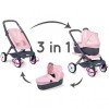 Лялькова коляска Maxi-Cosi 3-в-1 зі знімною трубкою Smoby IG116494