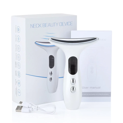 Масажер мікрострумовий для шиї та обличчя No Brand Neck Beauty Device Білий (2288327480) Масажер мікрострумовий для шиї та обличчя No Brand Neck Beauty Device Білий (2288327480)