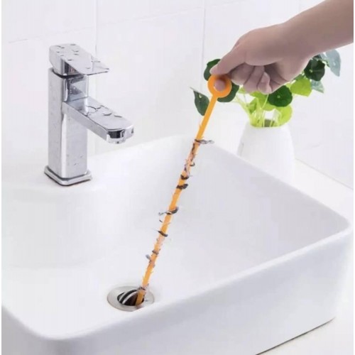 Пристрій для чищення каналізації Boseck для чищення волосся Помаранчевий