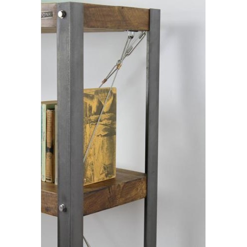 Стелаж GoodsMetall на коліщатках в стилі Лофт 800х800х300  Стелаж GoodsMetall на коліщатках в стилі Лофт 800х800х300