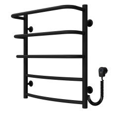 Рушникосушарка електрична Каскад Дуга П5 500х600 Deffi Чорний EF16 (C.KD.60.50.5.E.B.R.5)