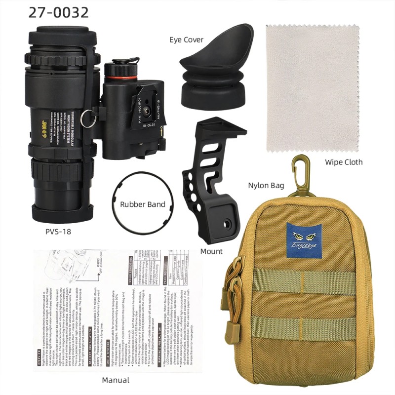 Прилад нічного бачення із кріпленням на шолом FMA PVS-18A1 USA (2124619958)