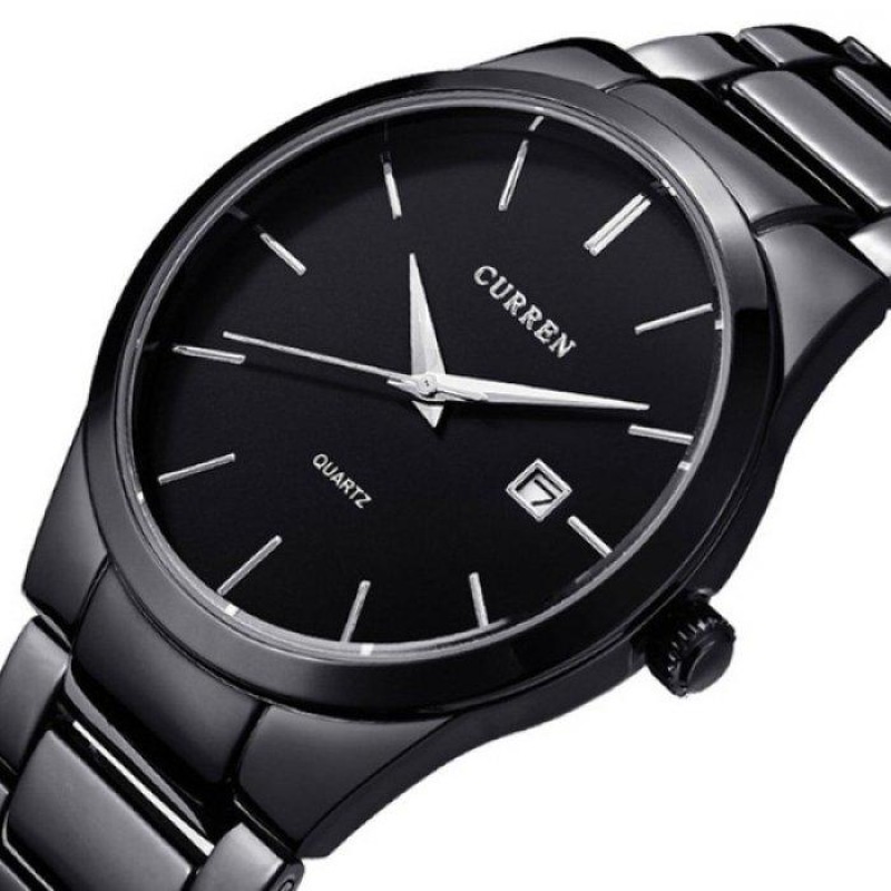 Наручний годинник чоловічий Curren Adam Чорний (1313322680)