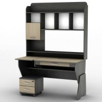 Стіл комп'ютерний Тиса Мебель СУ-23 Венге Молочний 1740x680x1200 мм Стіл комп'ютерний Тиса Мебель СУ-23 Венге Молочний 1740x680x1200 мм