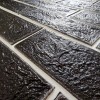 Самоклеюча стінова панель Sticker Wall Чорна 3D NEW CULTURAL WALL 70*70см*5мм BLACK+WHITE (D) SW-00001503