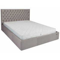 Ліжко Richman Кембридж Comfort 140 х 200 см Amore 31 З підйомним механізмом та нішою для білизни Сіра