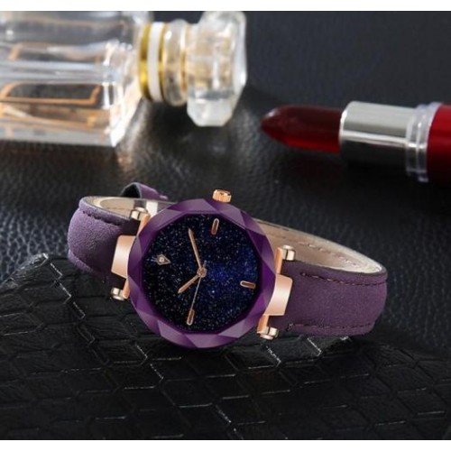 Трендовий наручний годинник Starry Sky Watch purple (hub_3k7v4b) в інтернет супермаркеті PbayMarket!