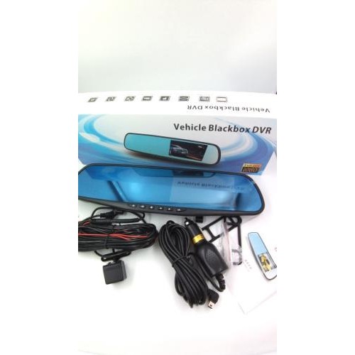 Автомобільний відеореєстратор дзеркало Blaсkbox DVR AK47 Full HD з камерою заднього виду зі світлодіодним підсвічуванням