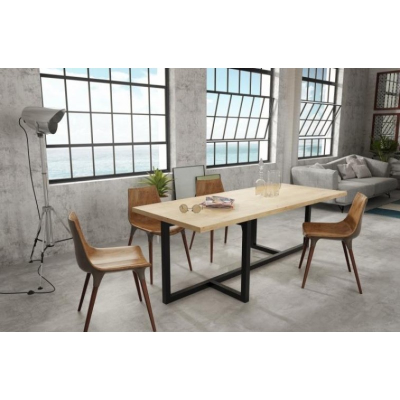 Обідній стіл у стилі Loft NS-1153 780x2020x900 мм Черный