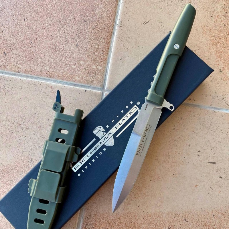 Тактичний ніж Gorillas BBQ #4114 Requiem D2 KN120 23.5 см Зелений (5237)