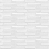 Самоклеюча 3D панель біла кладка Sticker Wall 19600х700х5мм