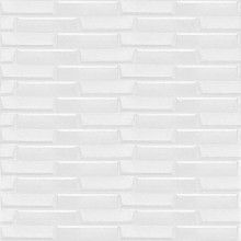 Самоклеюча 3D панель біла кладка Sticker Wall 19600х700х5мм