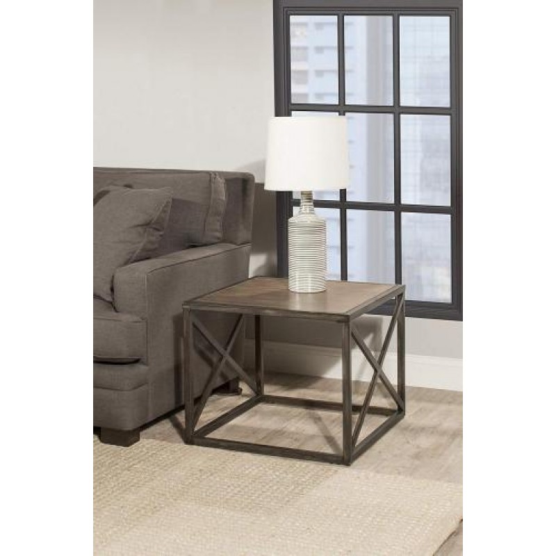 Приставний столик у стилі Loft NS-1527 530x600x500 мм Черный