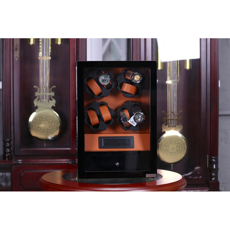 Шкатулка Salvadore для підзаводу 8 годинників X-2/06-BBR Чорний