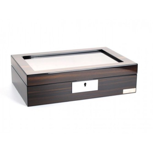 Шкатулка для зберігання годинників Salvadore WB/2386/10.EB 31,5х21х8,5 см Коричнево-чорний Шкатулка для зберігання годинників Salvadore WB/2386/10.EB 31,5х21х8,5 см Коричнево-чорний
