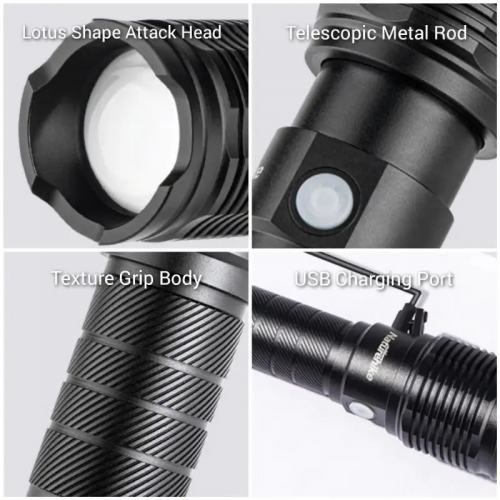 Ручний ліхтарик Naturehike NH20ZM009 15W IPX4 4000mAh Чорний (2308549724) Ручний ліхтарик Naturehike NH20ZM009 15W IPX4 4000mAh Чорний (2308549724)