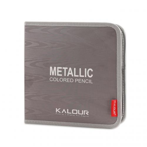 Набір кольорових олівців Kalour Metallic 50 кольорів з ефектом металік в інтернет супермаркеті PbayMarket!