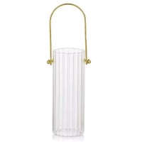 Ваза для квітів скляна YIWU Clear 24.5 см Прозорий (HP-1725)