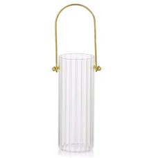 Ваза для квітів скляна YIWU Clear 24.5 см Прозорий (HP-1725)