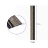 Декоративна стінова рейка Sticker Wall PS 2900x116x12 мм Коричневий (SW-00002138)
